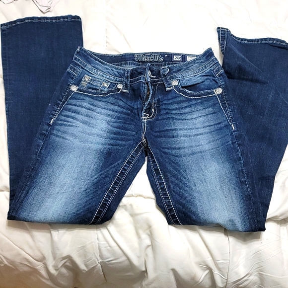 MissMe Jeans Size 26 Bootcut - Picture 1 of 3